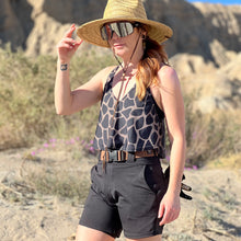 Load image into Gallery viewer, Lynt Razor Back Tank in Giraffe