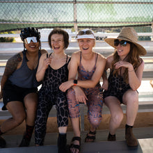 Load image into Gallery viewer, Lynt Printed Cropped Camp Coveralls in Giraffe