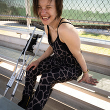 Load image into Gallery viewer, Lynt Printed Cropped Camp Coveralls in Giraffe