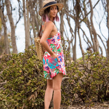 Load image into Gallery viewer, Crisscross Strap Romper in Hawaiian Red