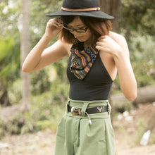 Load image into Gallery viewer, Lynt Crisscross Strap Bodysuit in Black