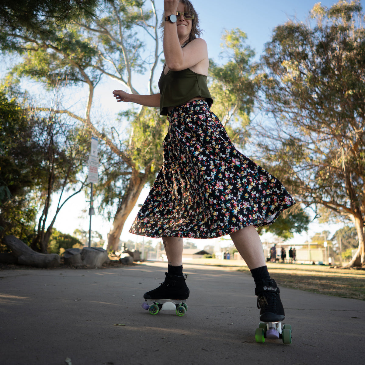 Lynt Pocket Maxi Skirt in Flower Bed