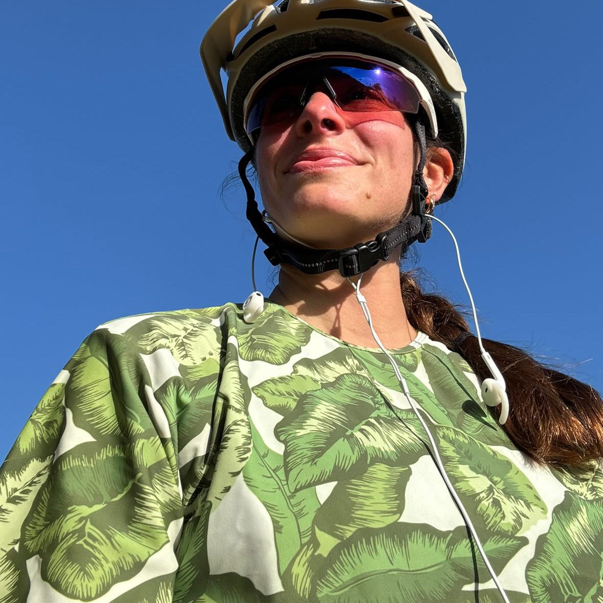 Crop Tee in Banana Leaf