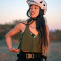 Lynt Razor Back Tank in Green Olive