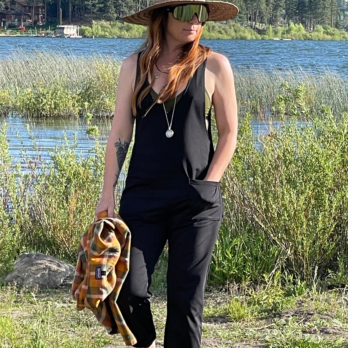 Lynt Pocket Jumper Pants in Black