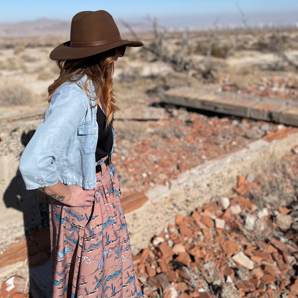 Lynt Pocket Maxi Skirt in Desert Dweller