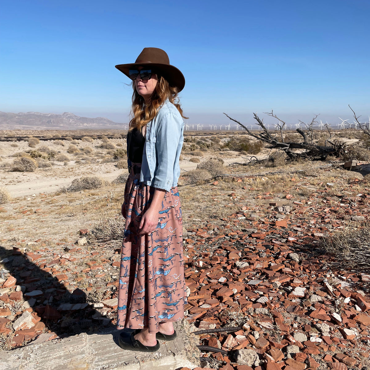 Lynt Pocket Maxi Skirt in Desert Dweller
