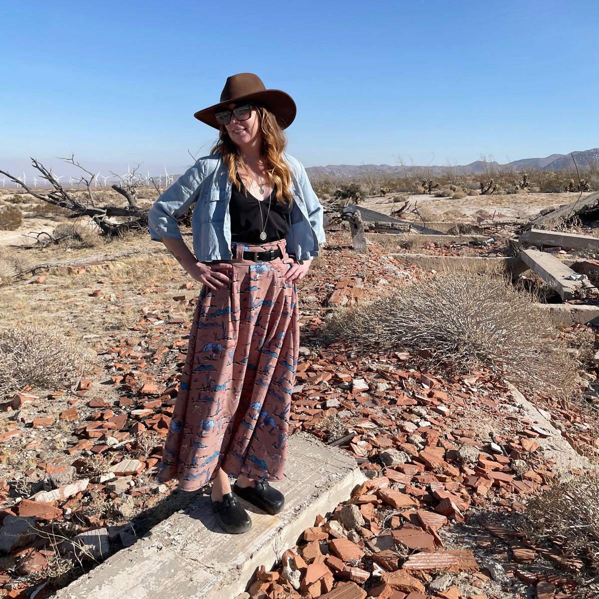 Lynt Pocket Maxi Skirt in Desert Dweller
