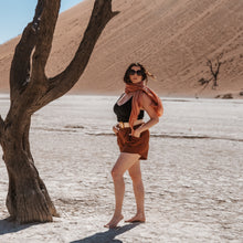 Load image into Gallery viewer, Pleated Shorts in Terra Cotta
