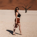 Pleated Shorts in Terra Cotta