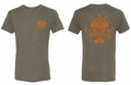 Adams Ave Bikes Camp Logo Tee in Olive