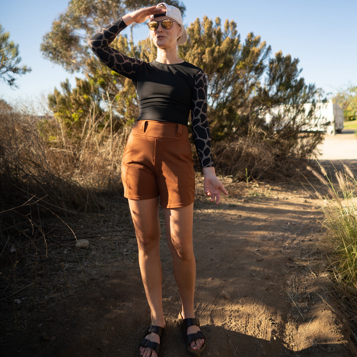 Lynt Trail Shorts in Terra Cotta