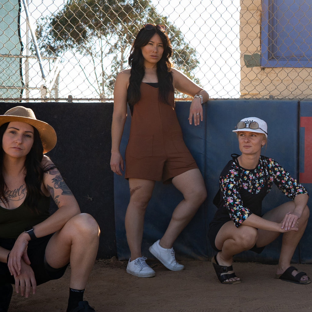 Lynt Camp Shortalls in Terra Cotta