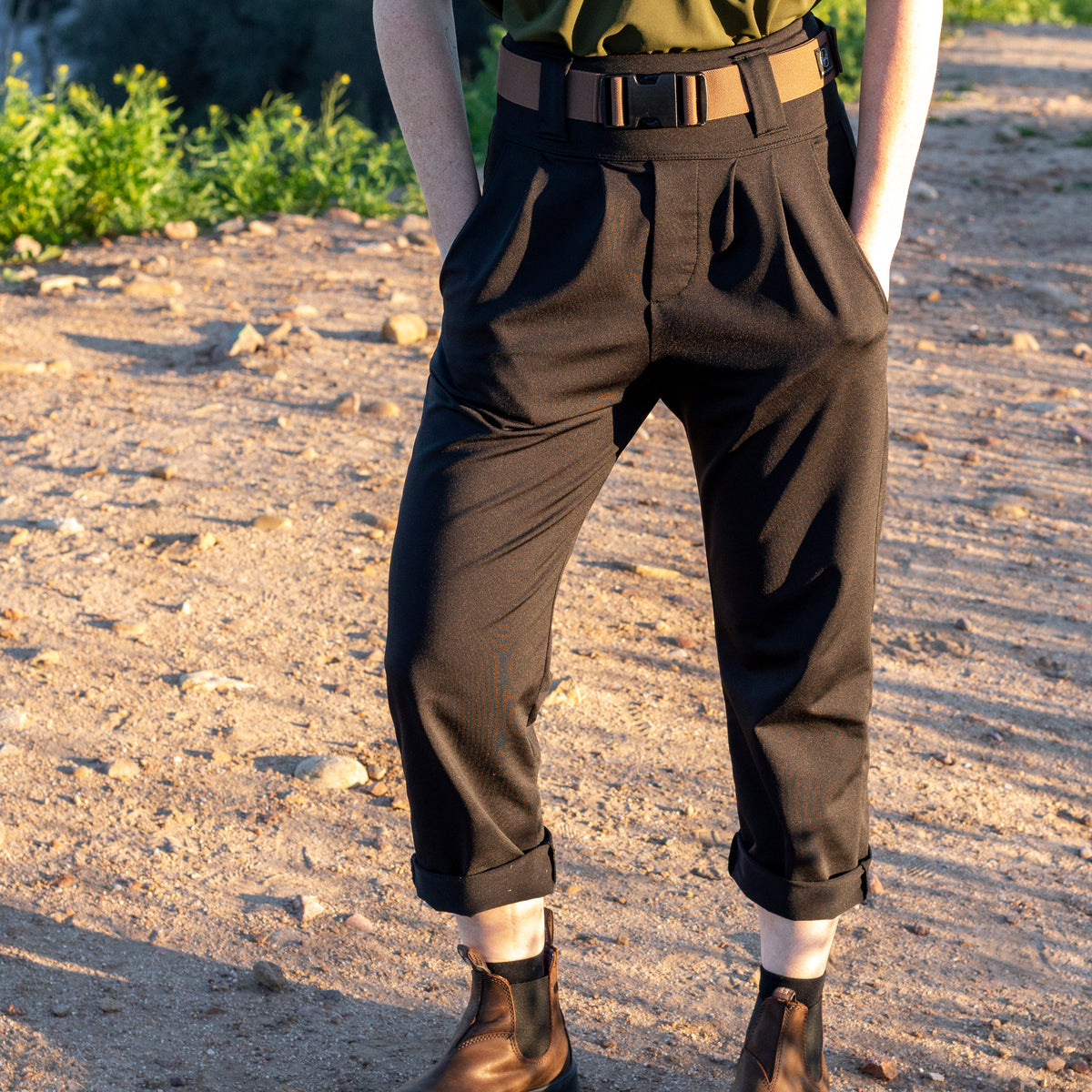 Lynt Pleated Trousers Black
