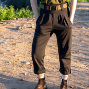 Pleated Pants in Black