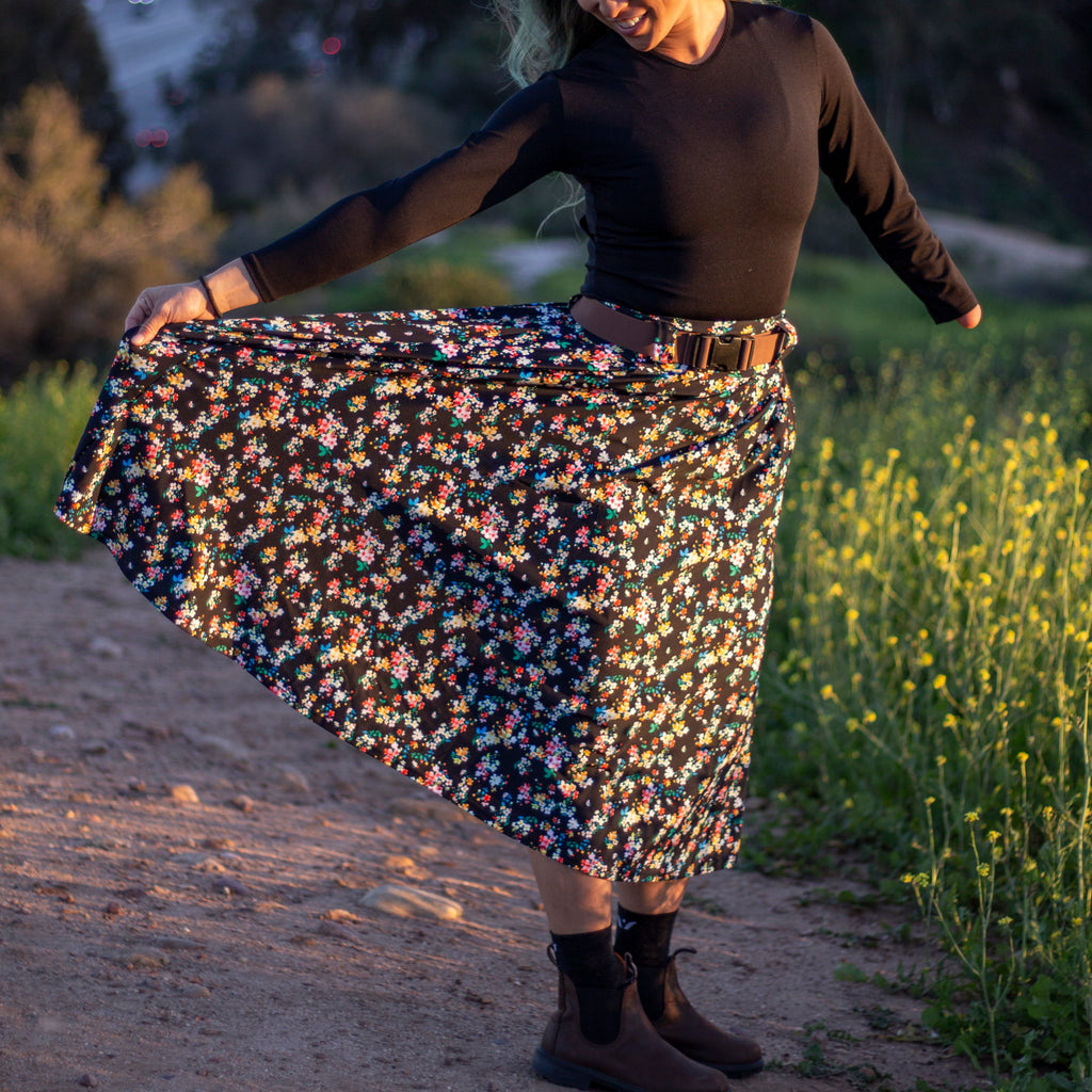 Lynt Pocket Maxi Skirt in Flower Bed