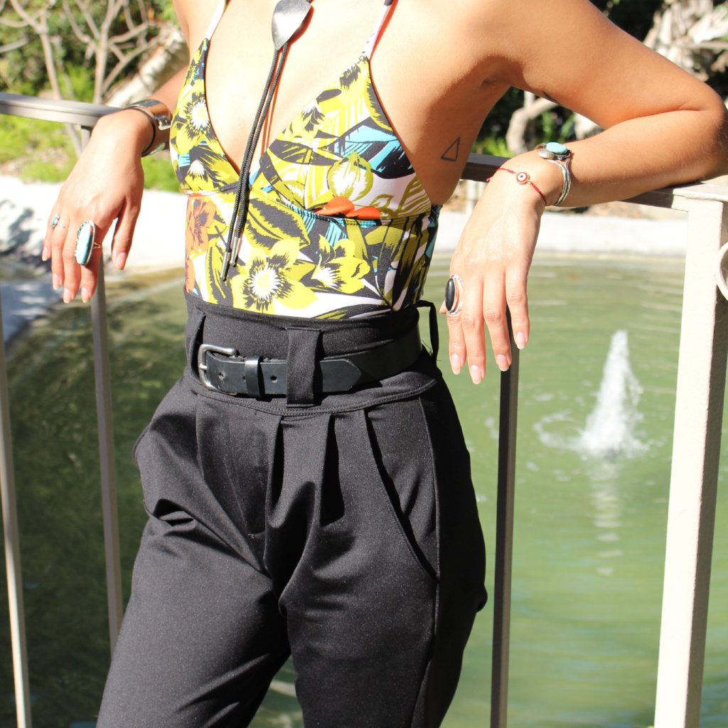Pleated Pants in Black