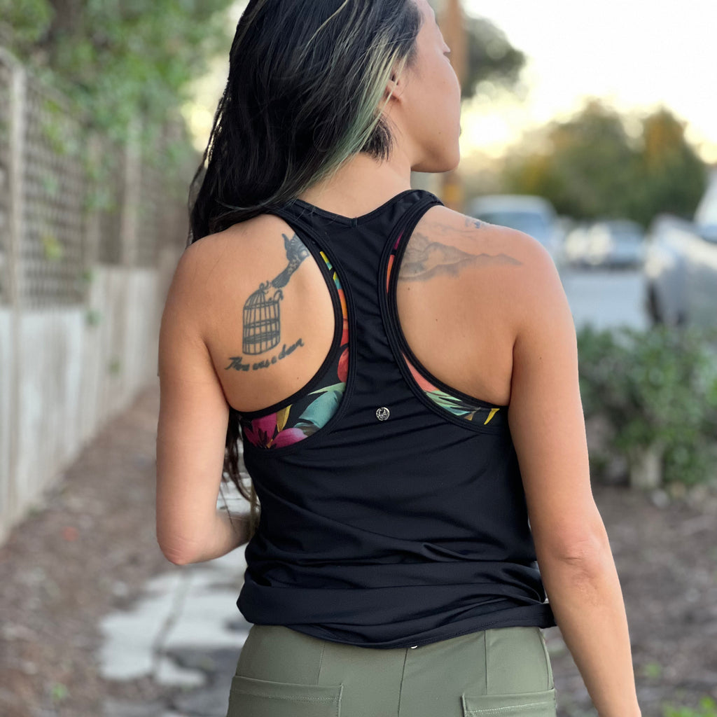 Lynt Tunic Tank in Black